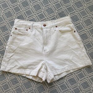 Pistola Saige Jean Shorts in Eggshell